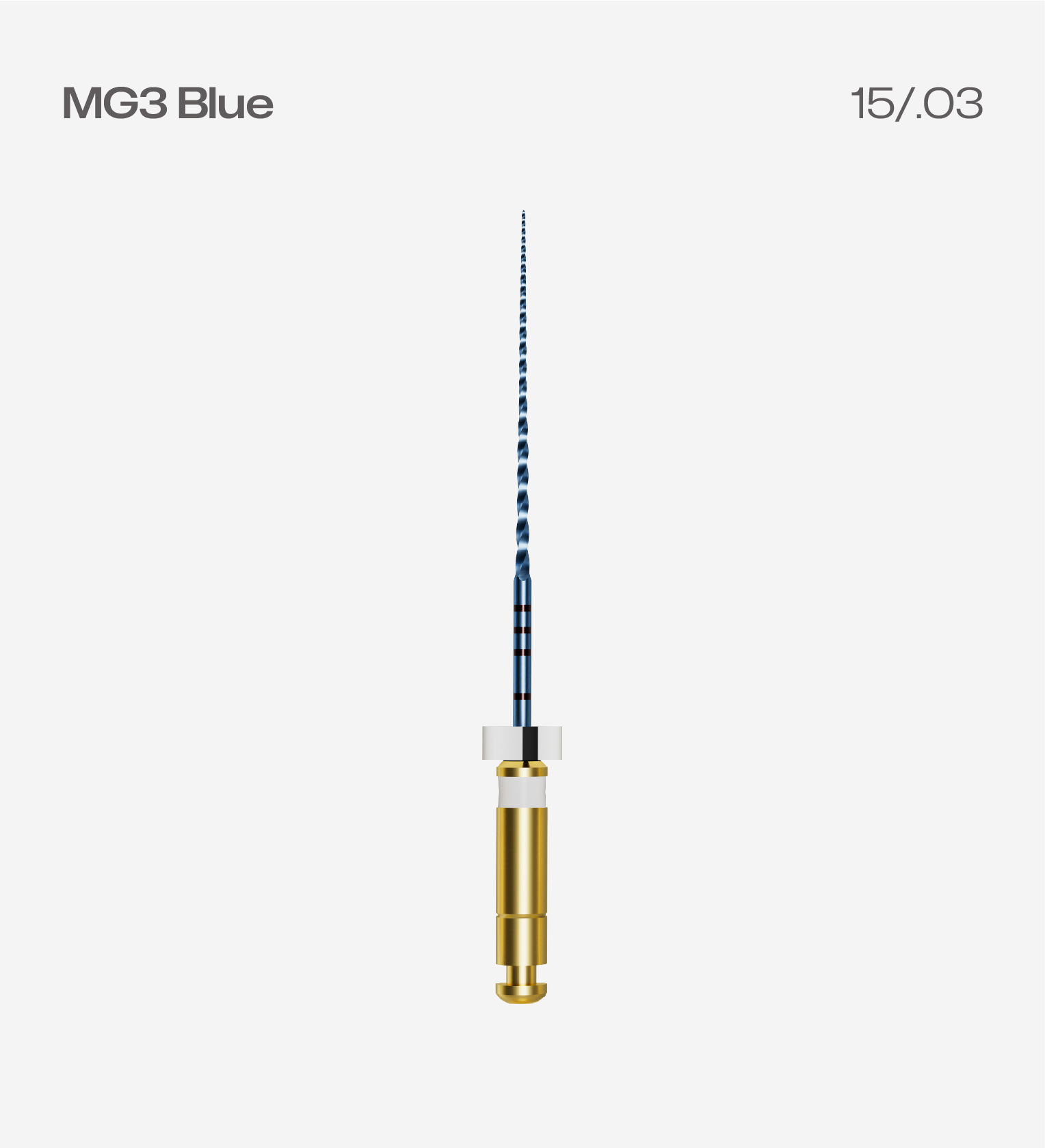 Perfect MG3 Blue 31mm #PX 15/.03, 6pcs/pack, Endodontic Rotary Files