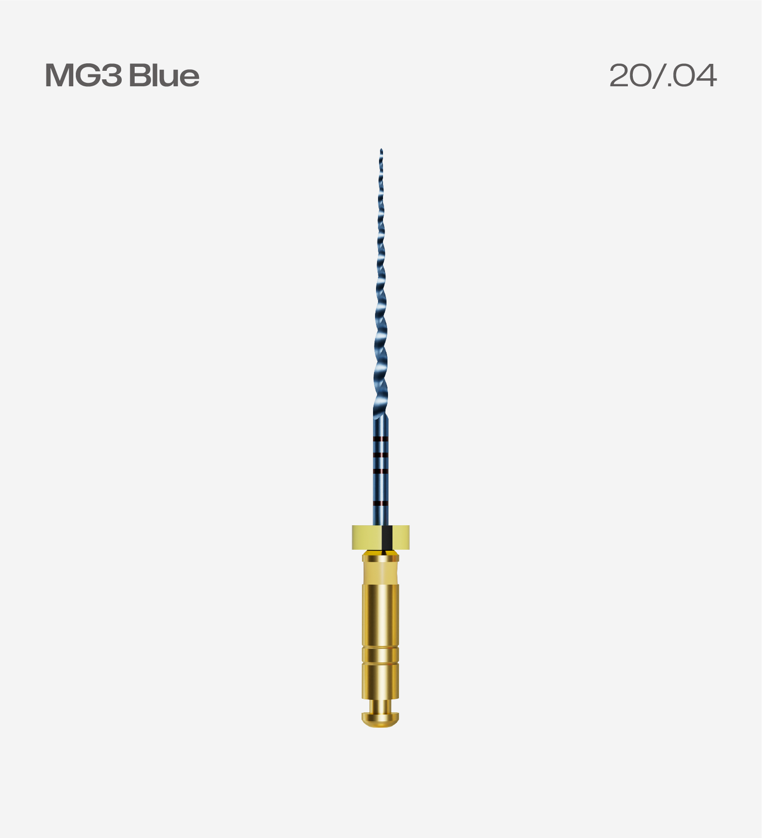 Perfect MG3 Blue 31mm #G1 20/.04, 6pcs/pack, Endodontic Rotary Files