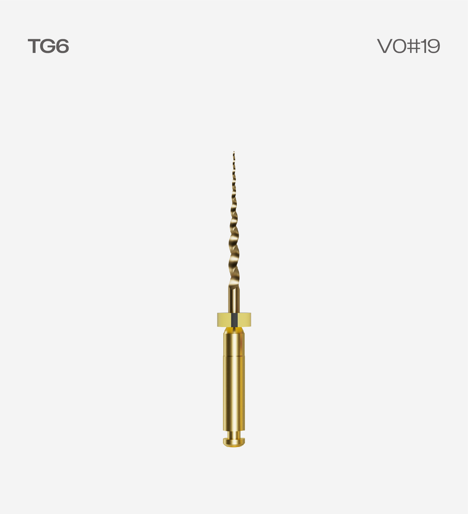 Perfect TG6 19mm #V0 19/.04, 6pcs/pack, Endodontic Rotary Files