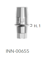 B&B TITANIUM PROSTHETIC COMPONENTS, DIGITAL TI-LINK ABUTMENTS IIN TITANIUM CONEXA, Cerec base N/R Ø 4.5 h. 1 + SCREW, INN-00655