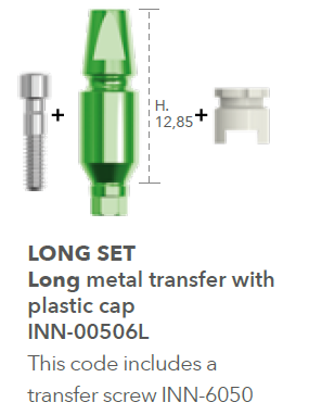 B&B COMPONENTS FOR IMPRESSIONS CONEXA, FACILITY TRANSFER (Long Set), INN-00506L 