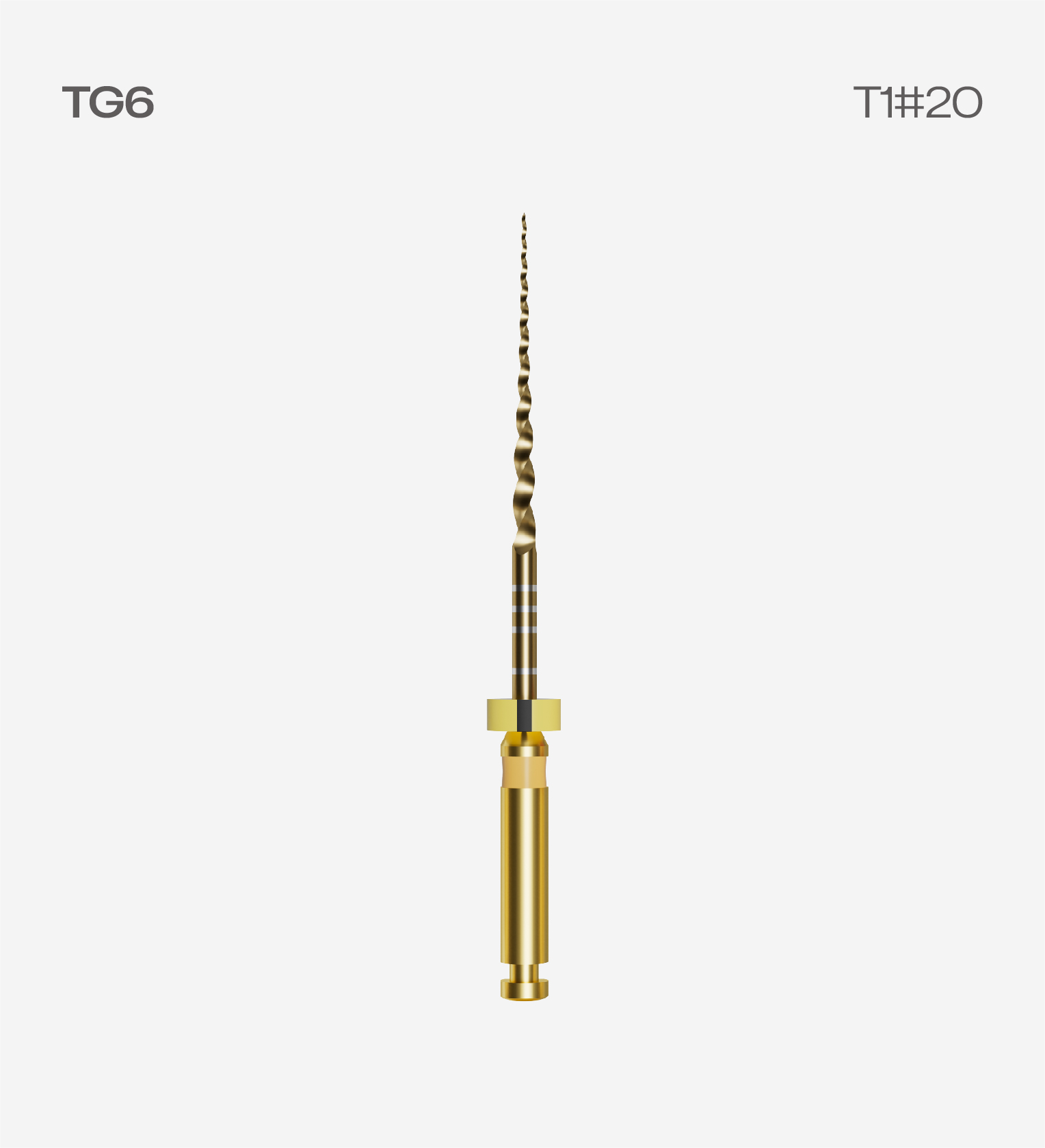 Perfect TG6 31mm #T1 20/.07, 6pcs/pack, Endodontic Rotary Files