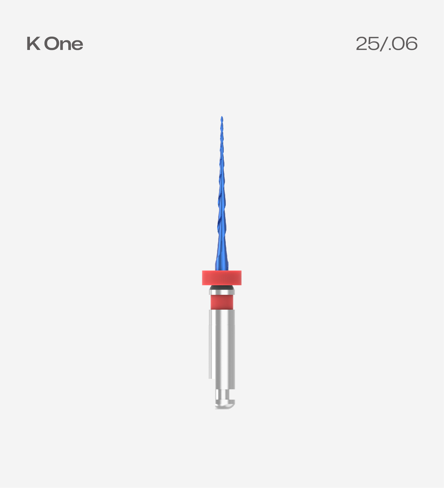 Perfect K One 15mm #25/.06, 4pcs/pack, Endodontic Rotary Files