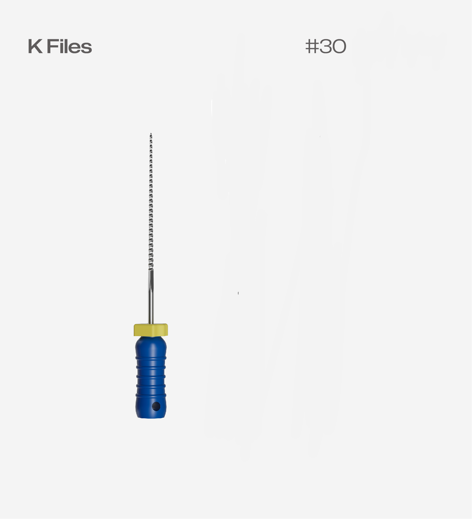 Perfect K Files 25mm #30, 6pcs/pack, Endodontic Hand Files