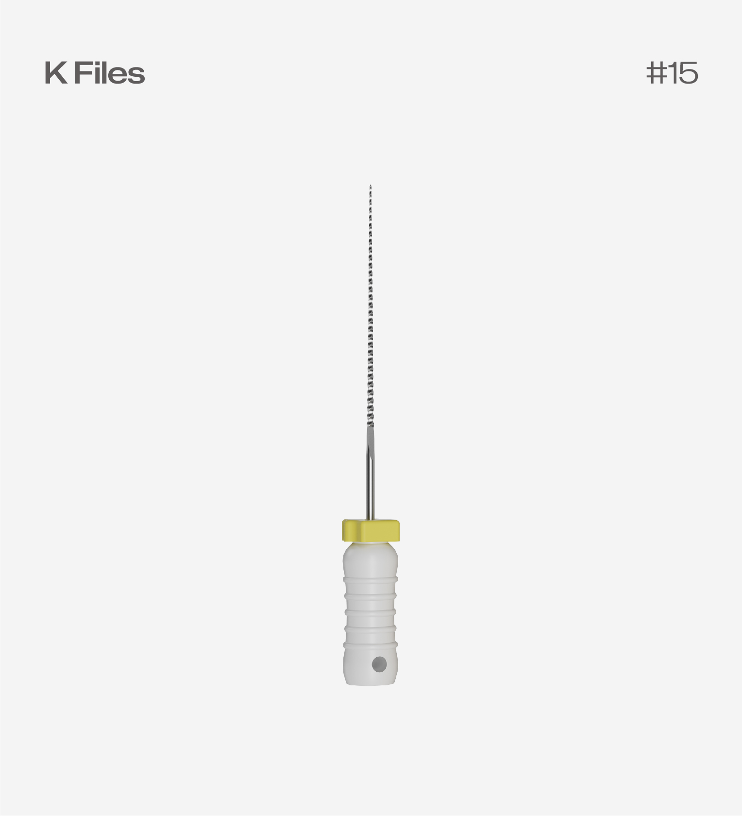 Perfect K Files 31mm #15, 6pcs/pack, Endodontic Hand Files