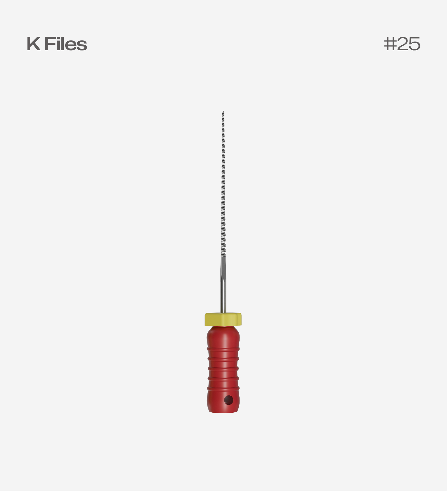 Perfect K Files 31mm #25, 6pcs/pack, Endodontic Hand Files