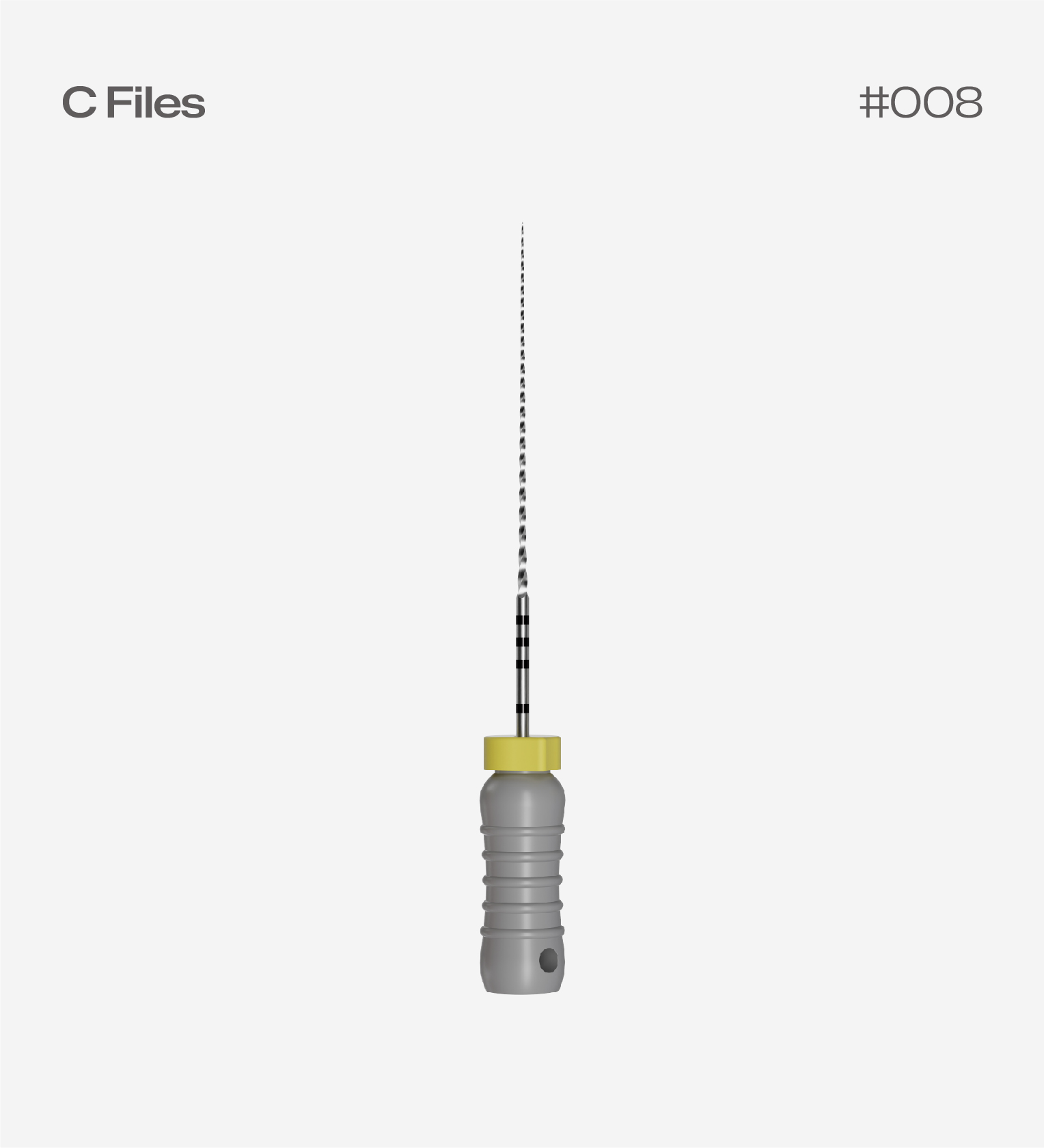 Perfect C Files 21mm #08, 6pcs/pack, Endodontic Hand Files