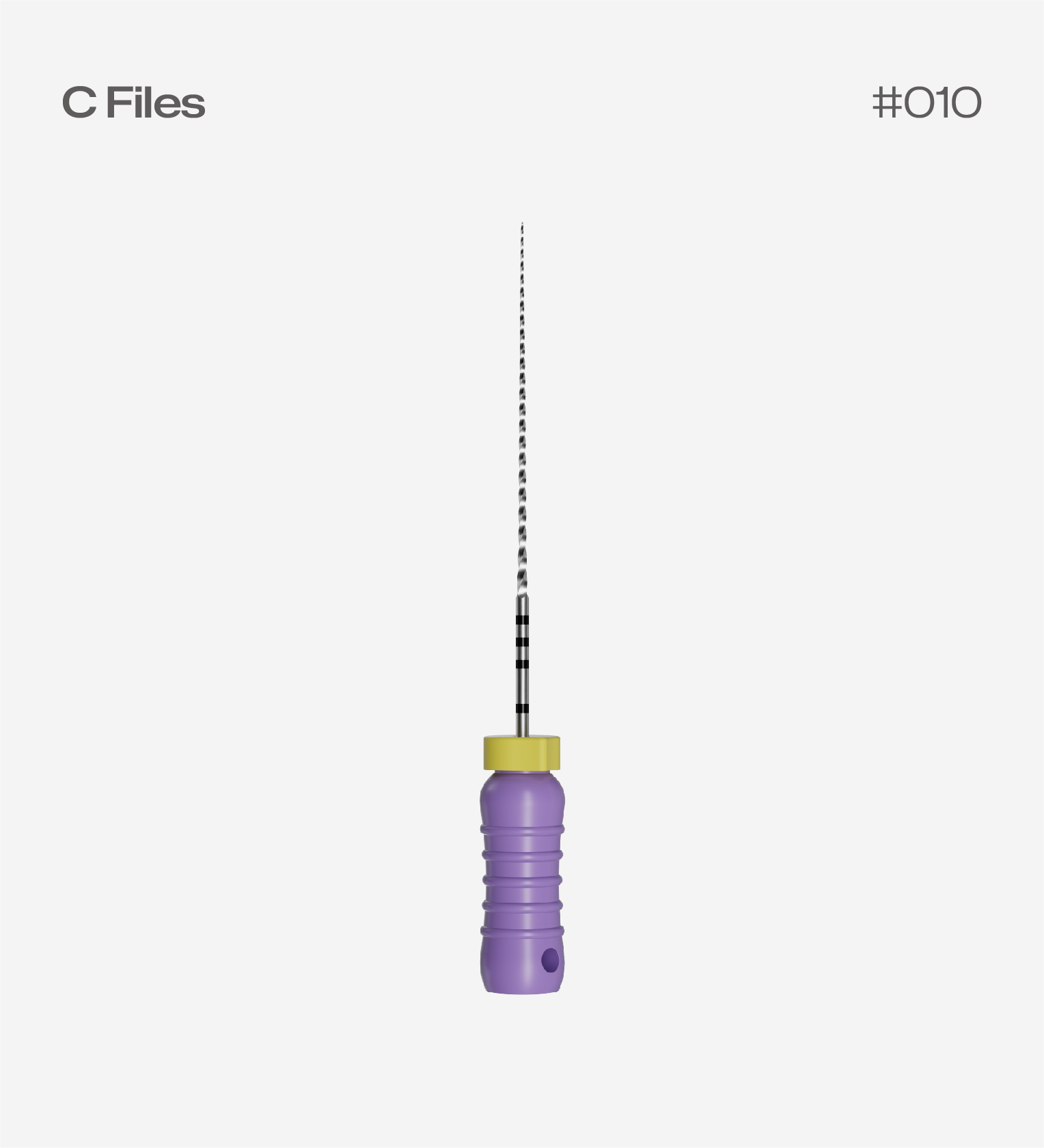 Perfect C Files 25mm #10, 6pcs/pack, Endodontic Hand Files