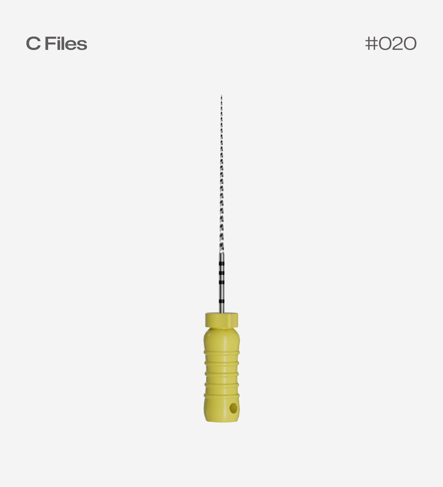 Perfect C Files 25mm #20, 6pcs/pack, Endodontic Hand Files