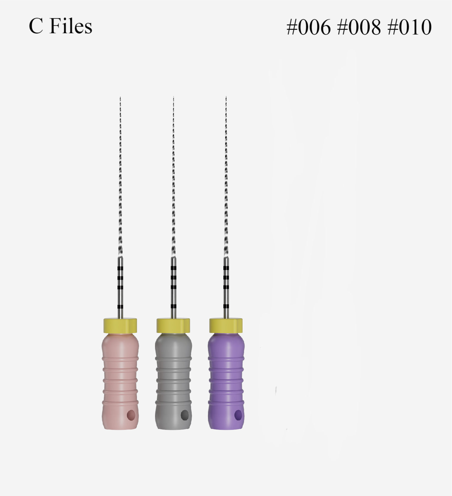 Perfect C Files 25mm #06-10, 6pcs/pack asstd., Endodontic Hand Files