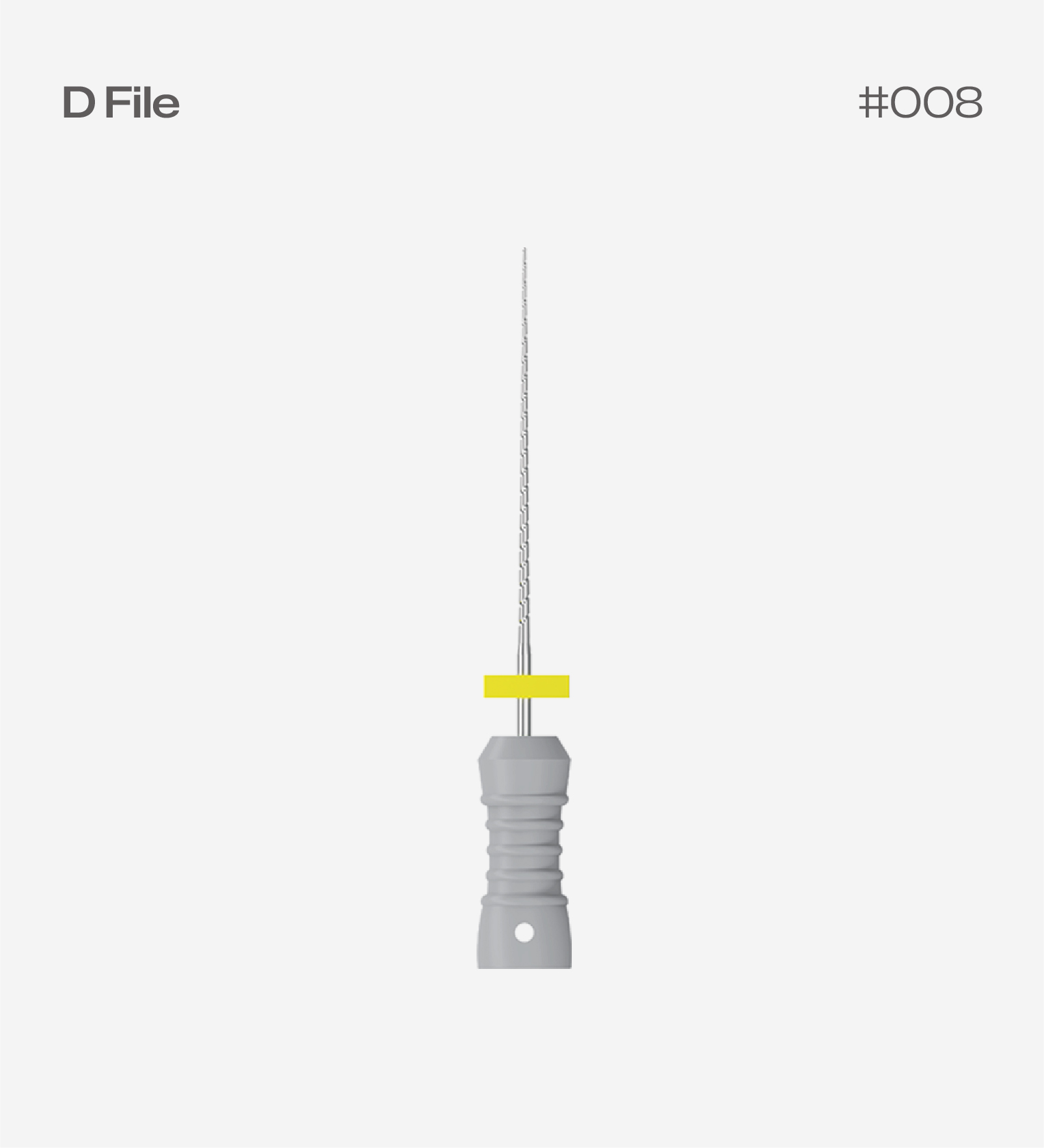 Perfect D Files 21mm #08, 6pcs/pack, Endodontic Hand Files
