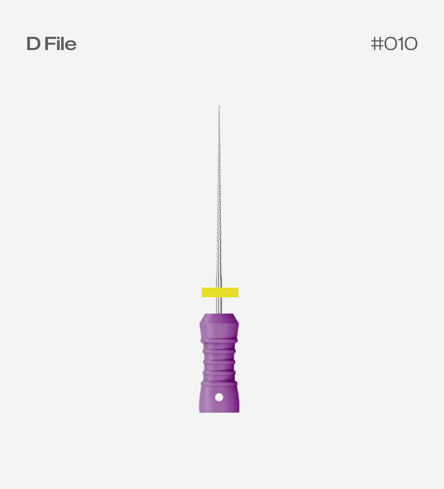 Perfect D Files 21mm #10, 6pcs/pack, Endodontic Hand Files