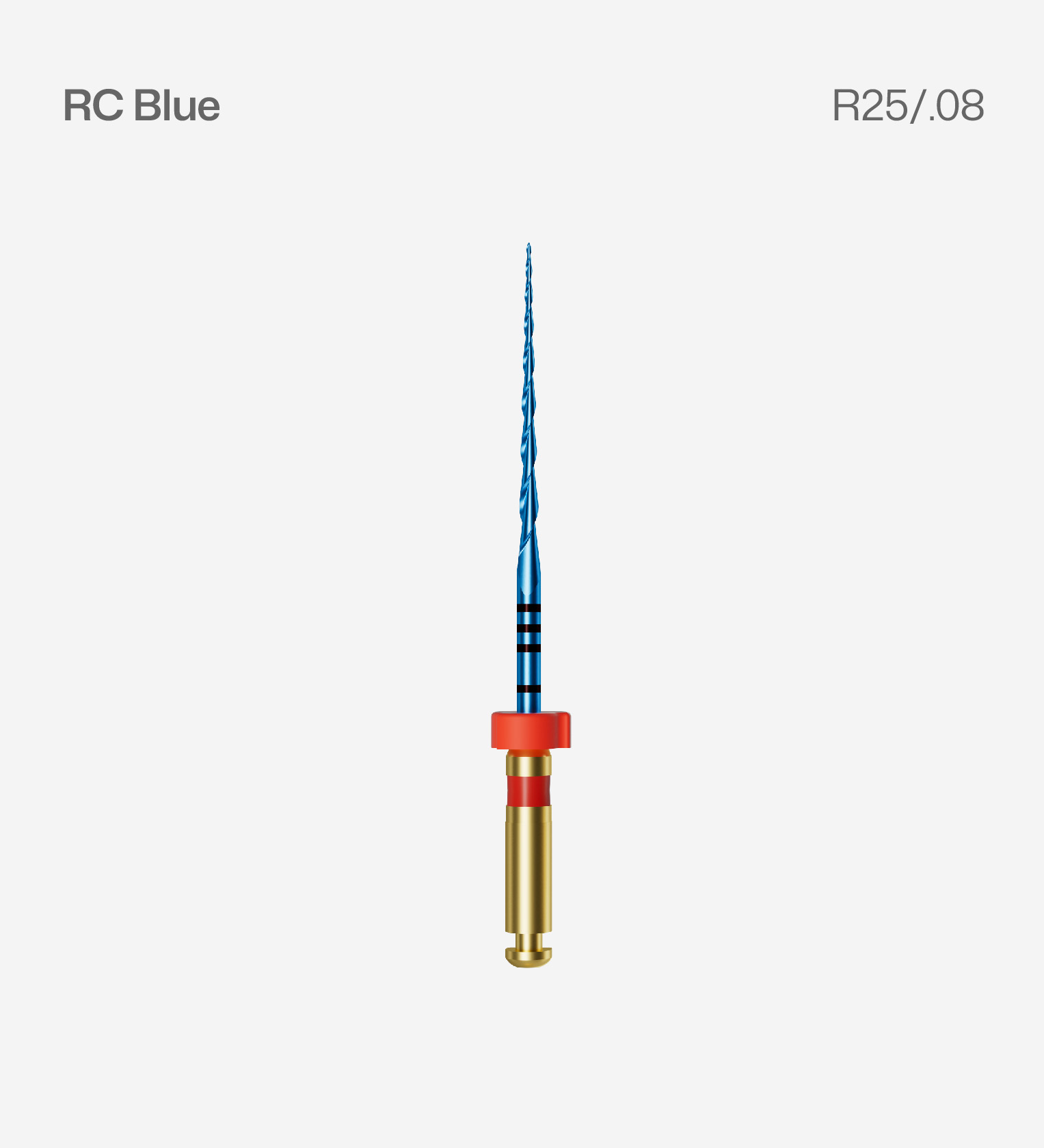 Perfect RC Blue R25/.08 25mm 6pcs/pack, Endodontic Reciprocating Files