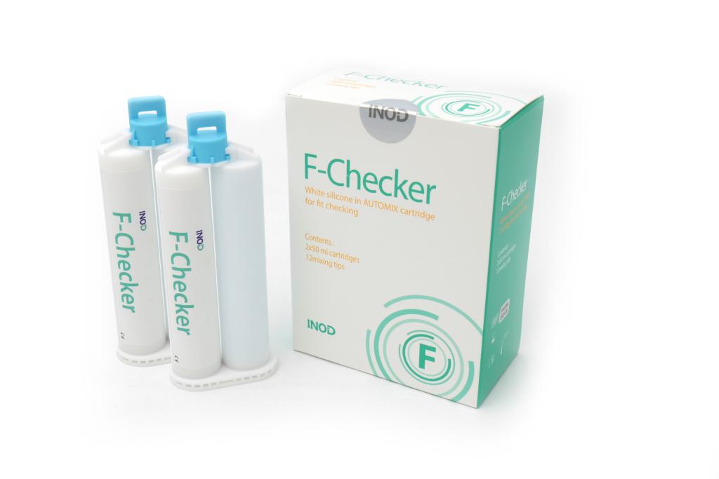 Inno F-Checker, silicone for fit checking of denture, crown,ceramic, occlusal contact, 2x50ml cartridge