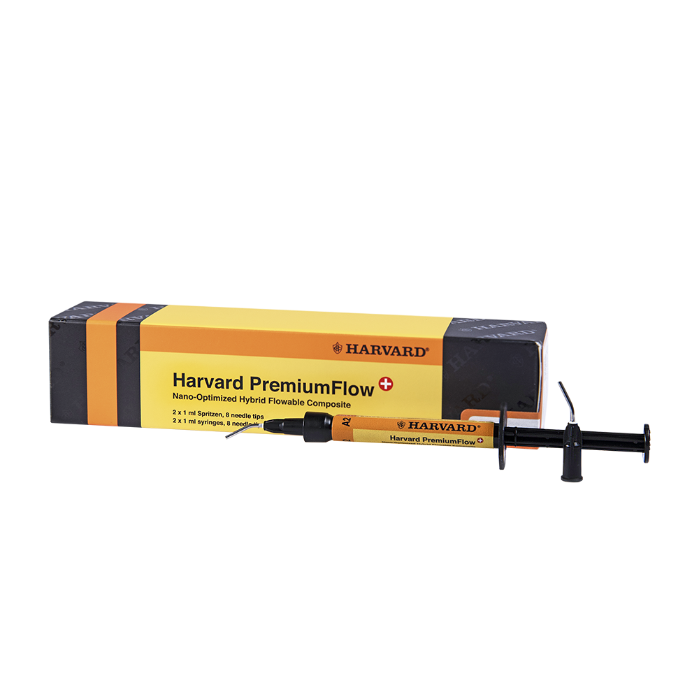 Harvard PremiumFlow Plus, nano-optimized hybrid flowable composite A1, 2x1ml syringe - 7082600