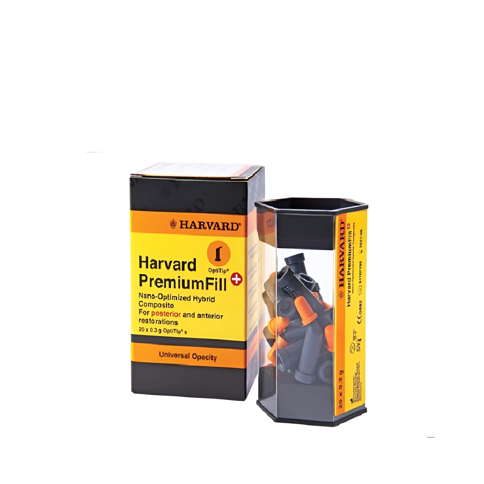 Harvard PremiumFill Plus, nano-optimized hybrid composite A1 U, 20x0.3g OptiTips - 7082400  