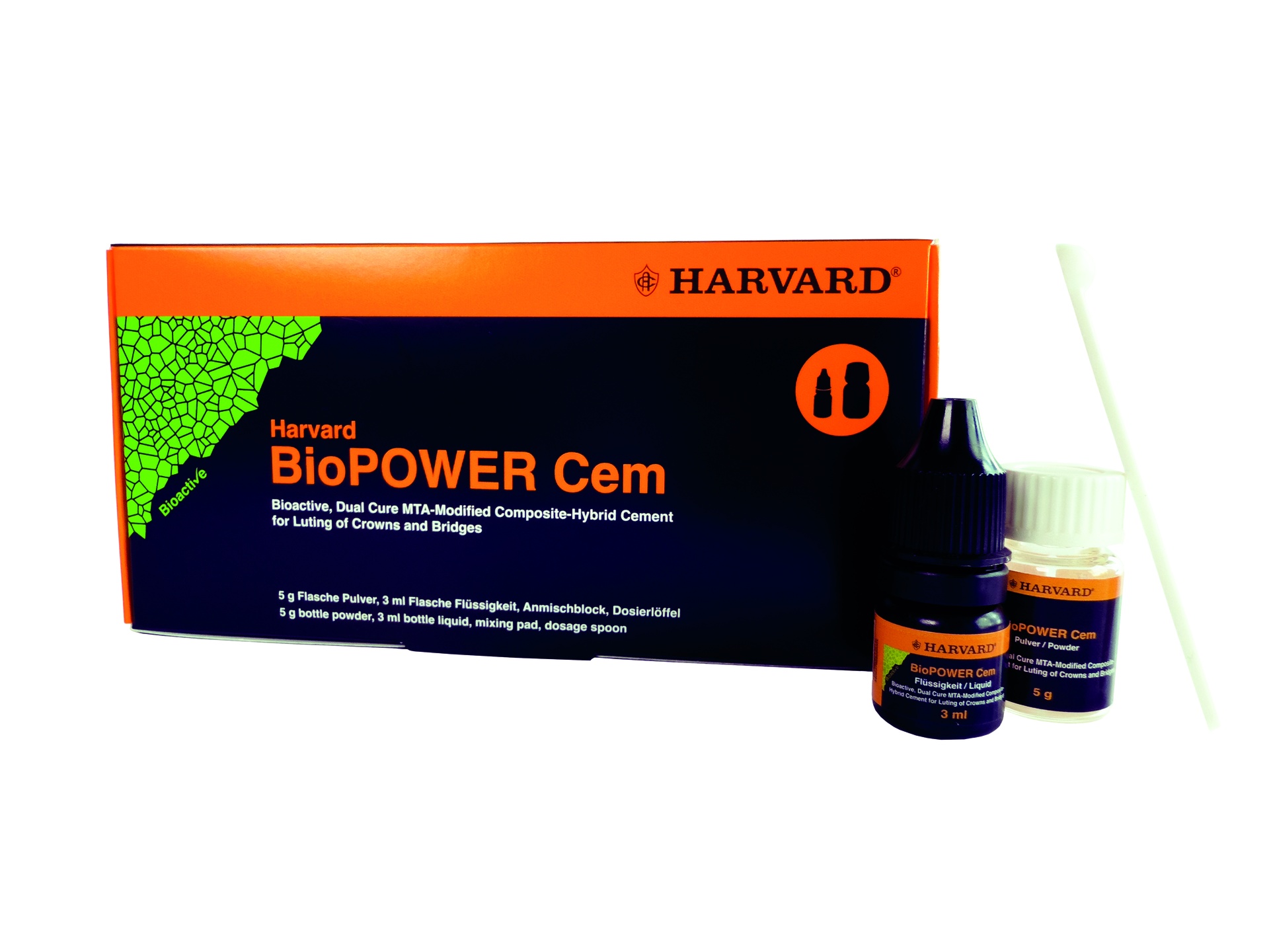 Harvard BioPOWER Cem, bioactive, dual cure MTA-modified composite-hybrid Universal, 10x0.5g Opticaps - 7071420