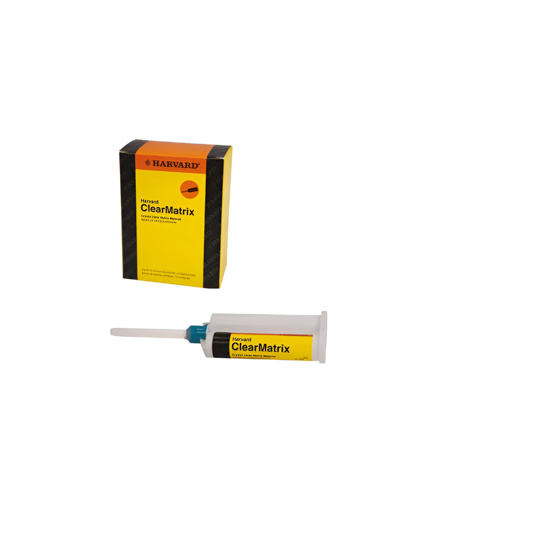 Harvard ClearMatrix, crystal-clear matrix material based on vinyl polysiloxane, 2x50ml cartridges, 12 mixing tips - 7083799