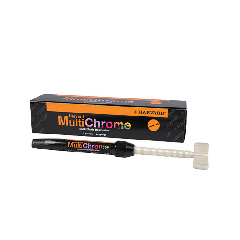 Harvard MultiChrome, light cure, multi-shade, composite restorative, 3g syringe - 7100001