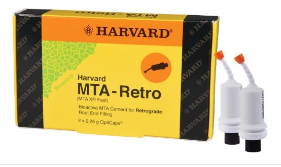 Harvard MTA-Retro (MTA XR Fast), fast setting, extra radiopaque MTA cement in capsules, 2x0.25g OptiCaps - 7081506 