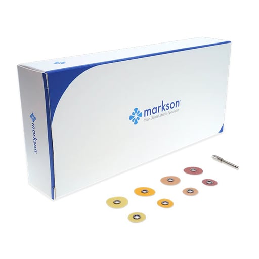Markson SurePoli Polishing Disc Intro Kit, (30) each size, (1) Mandrel, M1052