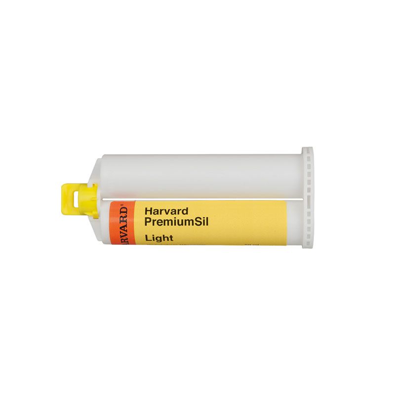 Harvard PremiumSil Light, superhydrophilic vinyl polysiloxane impression material, Light Normal Set, 2x50ml cartridges - 7083701